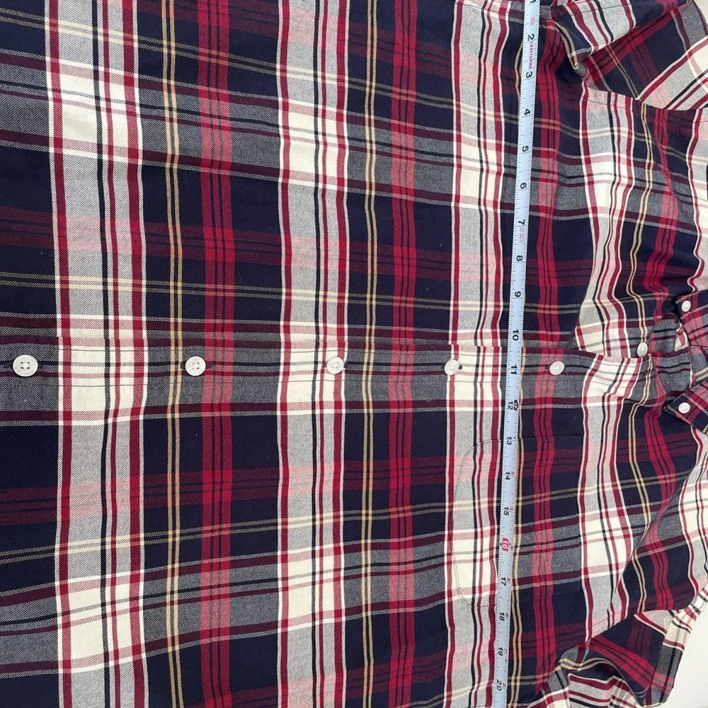 J. CREW SLIM‎ FIT OXFORD PLAID LONG SLEEVE BUTTON M